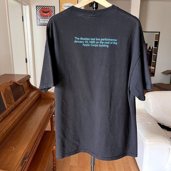 VINTAGE THE BEATLES 2001 TENNESSEE RIVER LAST CONCERT T SHIRT SIZE XL APPLE CORP - Picture 5 of 8
